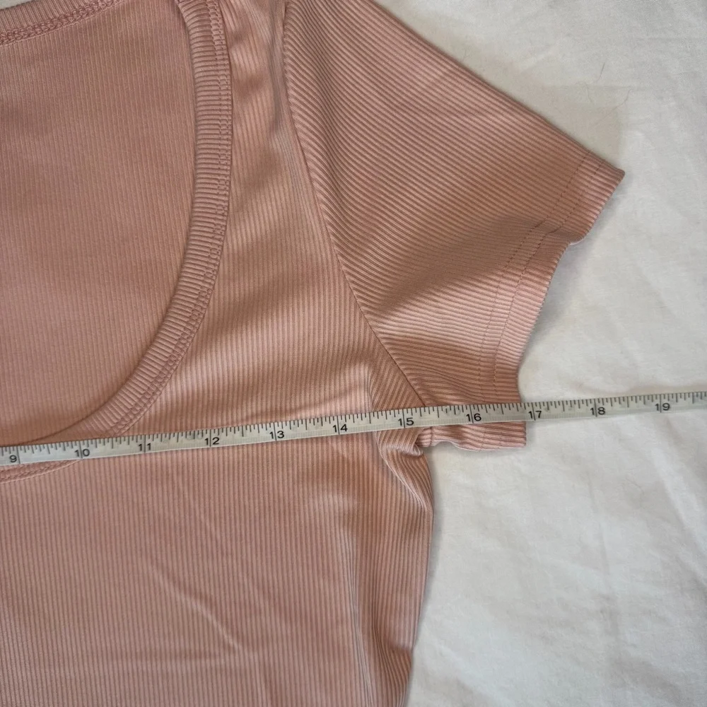 Blush Pink Ribbed Dress - Picture 8 of 13